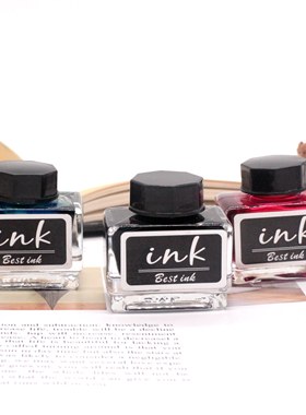 包邮BNB墨水 钢笔用非碳素墨水 不堵笔蓝色红色黑色 学生专用墨水