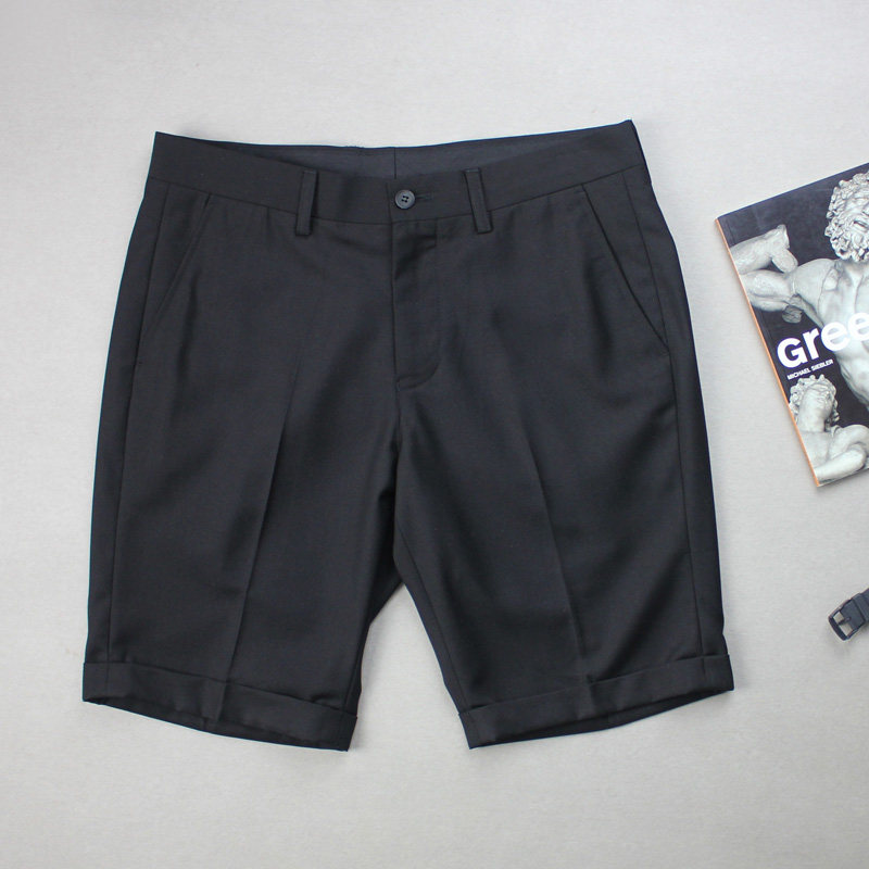 脊椎动物男装 原创经典韩版黑色修身短裤 欧美风简约四分裤在类目 男装, 休闲裤中 - 来自Buy2taobao.com提供专业的淘宝代购服务