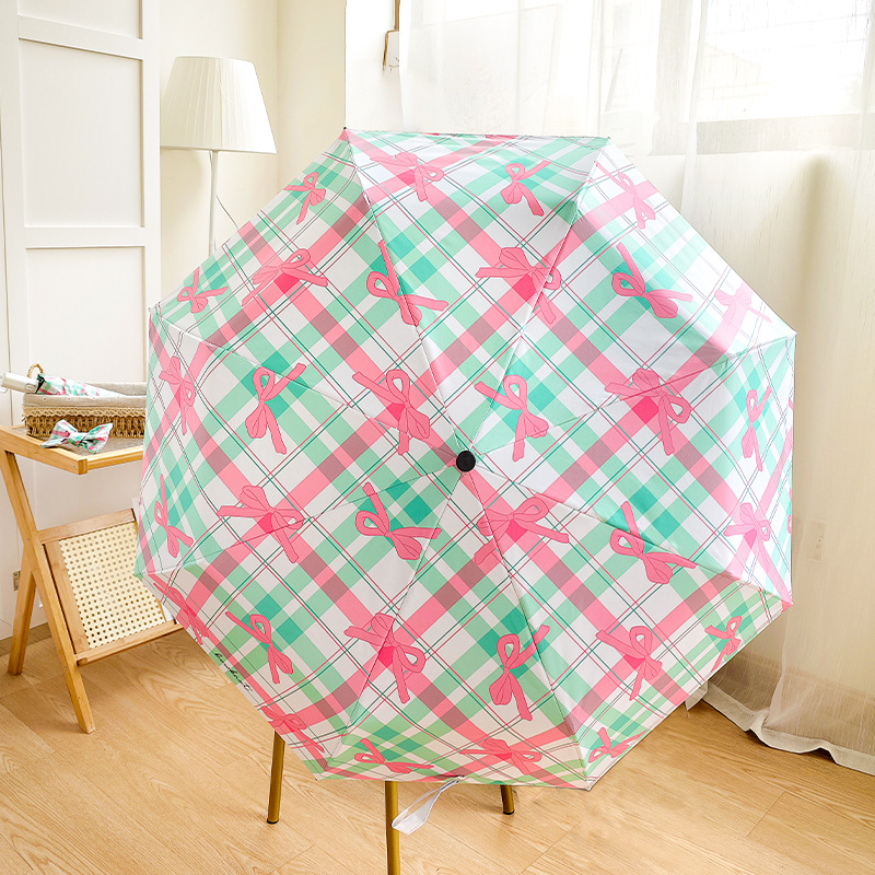 可爱加大三折伞防晒紫外线高颜值