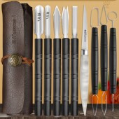 将公厨房雕刻刀9件套装 不锈钢蔬果雕花主刀戳刀拉刀锋利雕花刀具