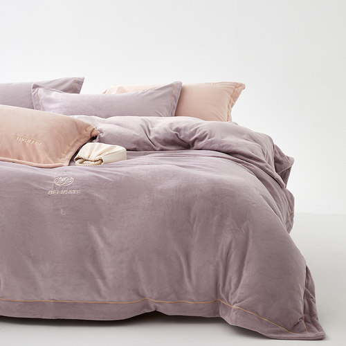 绒四件套抗菌绒保暖无静电细腻