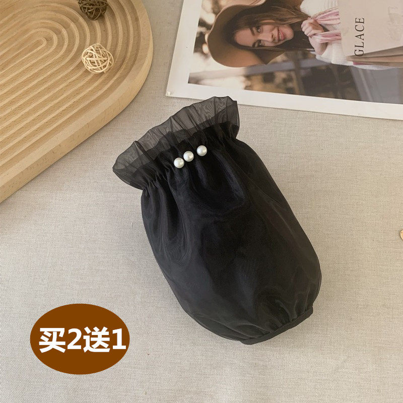 2025米色袖套短款女秋冬羽绒服防脏护袖蕾丝白色套袖黑色棉衣袖套,家庭/个人清洁工具,袖套,淘宝优惠券,粉丝福利购,淘宝优惠卷