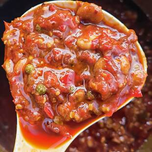 四川农家红油手工豆瓣酱两斤49  我自己做的喔 微辣