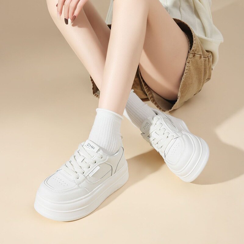 zhr则则厚底小白鞋女2026新款春轻便软底不累脚休闲运动板鞋