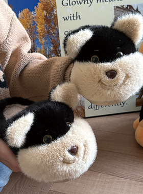 DIMIFEI 蜂蜜小狗棉拖鞋女学生秋冬季寝室内居家可爱卡通防滑