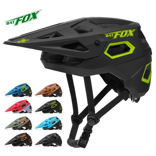 BATFOX自行车头盔MTB山地车一体