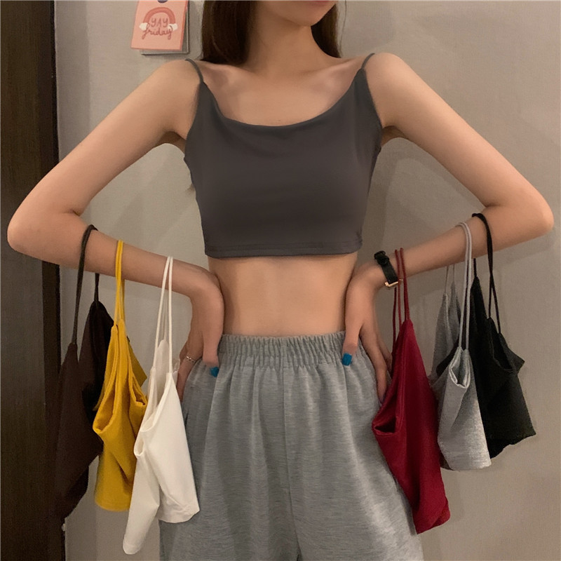 Women's summer short waistcoat with inner design and less sports outer wear