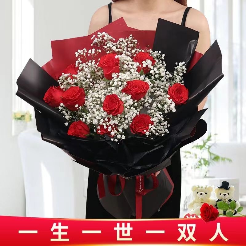 曲水县达孜县墨竹工卡县昌吉市阜康市呼图壁县鲜花店速递红玫瑰