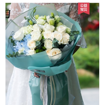 江门江海区外海南外海北台山市商业城鲜花店母亲节配送玫瑰花束