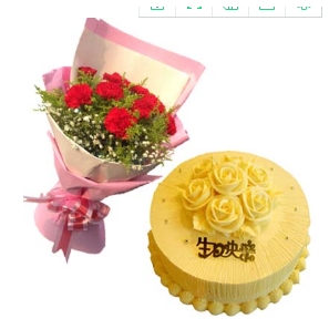 榆树市弓棚镇闵家镇大坡镇黑林镇蛋糕店鲜花店配送生日蛋糕玫瑰