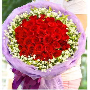 晋城城区北大街南大街商贸区市运水陆院鲜花店情人节配送玫瑰