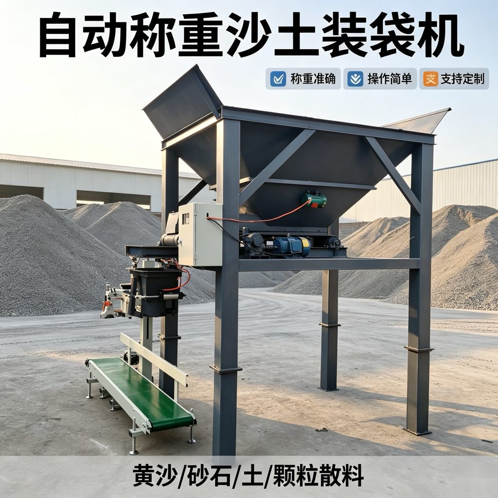 全自动沙土单双斗装袋机沙石煤炭机械五金及配附件/耗