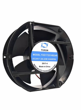 全新风机DC24V 1A 17251 YXD17251HB24R 17.2CM 通信设备散热风扇