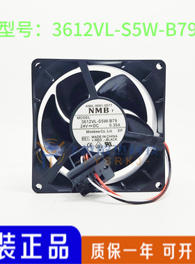 原装NMB 3612VL-S5W-B79 A90L-0001-0577/8 24V 0.35A 发那科风扇