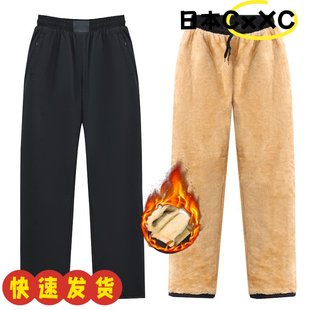 加绒裤 老人松紧腰棉裤 子冬季 男加厚保暖裤 AD78 中老年休闲裤 爸爸装