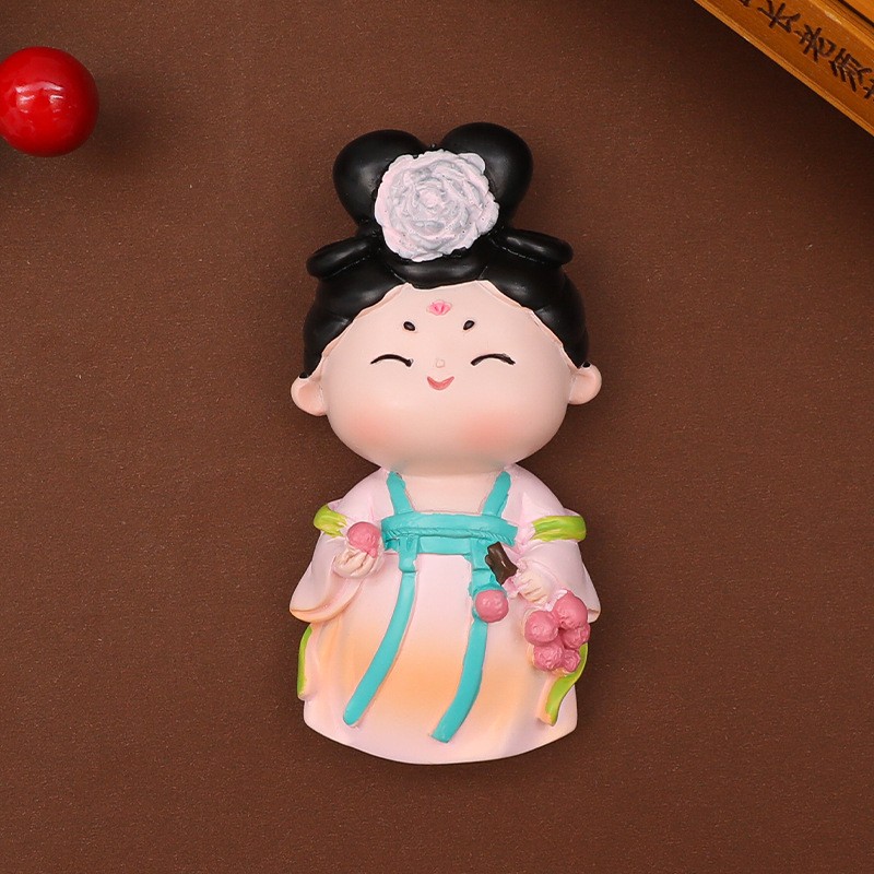 2025新款西安文创冰箱贴磁吸李白武则天狄仁杰杨贵妃旅游纪念ZJ01