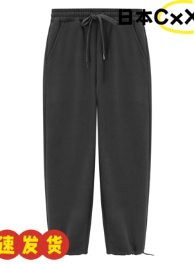 松紧腰保暖长裤男款宽松裤花灰色加绒缩脚卫裤加厚休闲百搭AD64