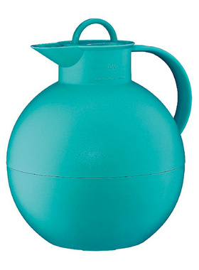 德国Alfi波兰制KUGEL七彩球旋转式水鸭蓝保温壶1.0升圆球形