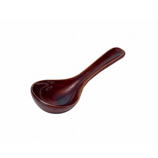 代购日本制佐治陶器万古烧陶瓷勺棕糖汤勺日式饭勺子老式复古做旧