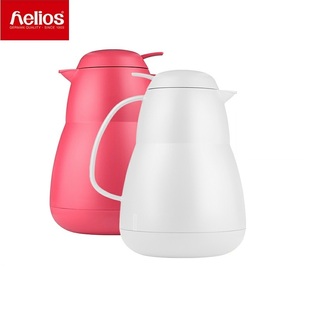 HELIOS德国代购进口餐厅家用保温壶粉色母婴镀银玻璃内胆热水壶