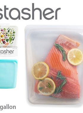 日本代购stasher硅胶密封食物保鲜袋多功能储存袋 彩色马卡龙色