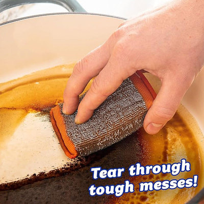 Scrubdaddy长方形清洁擦 丝线强力 2片装丝网去污锅刷