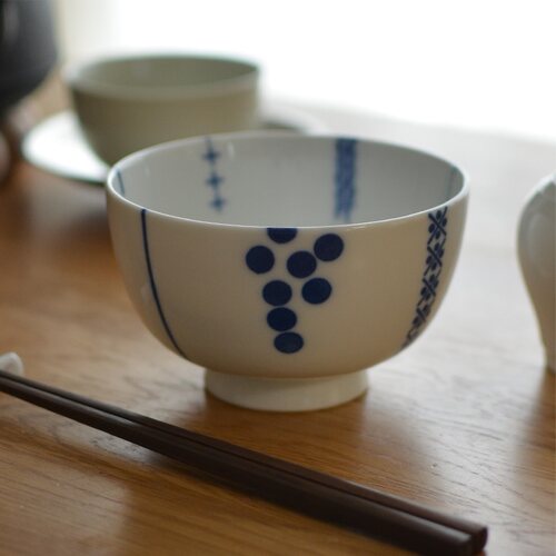 日本代购陶瓷复古手绘取花小号碗