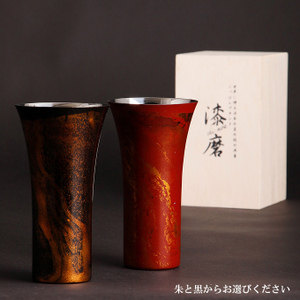 进口日本制漆磨 Shi-moa 不锈钢涂漆啤酒杯泡沫丰富细腻高档