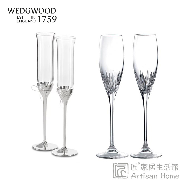 结婚礼物WEDGWOOD Vera Wang公爵夫人香槟杯王薇薇爱之结祝酒杯