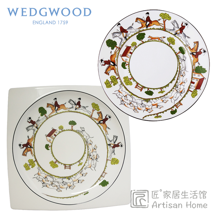 现货wedgwood狩猎即景27cm骨瓷