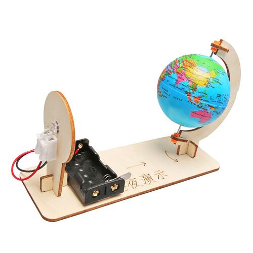 地球昼夜交替演示模型儿童手工科技小制作教具材料包科学实验dE50