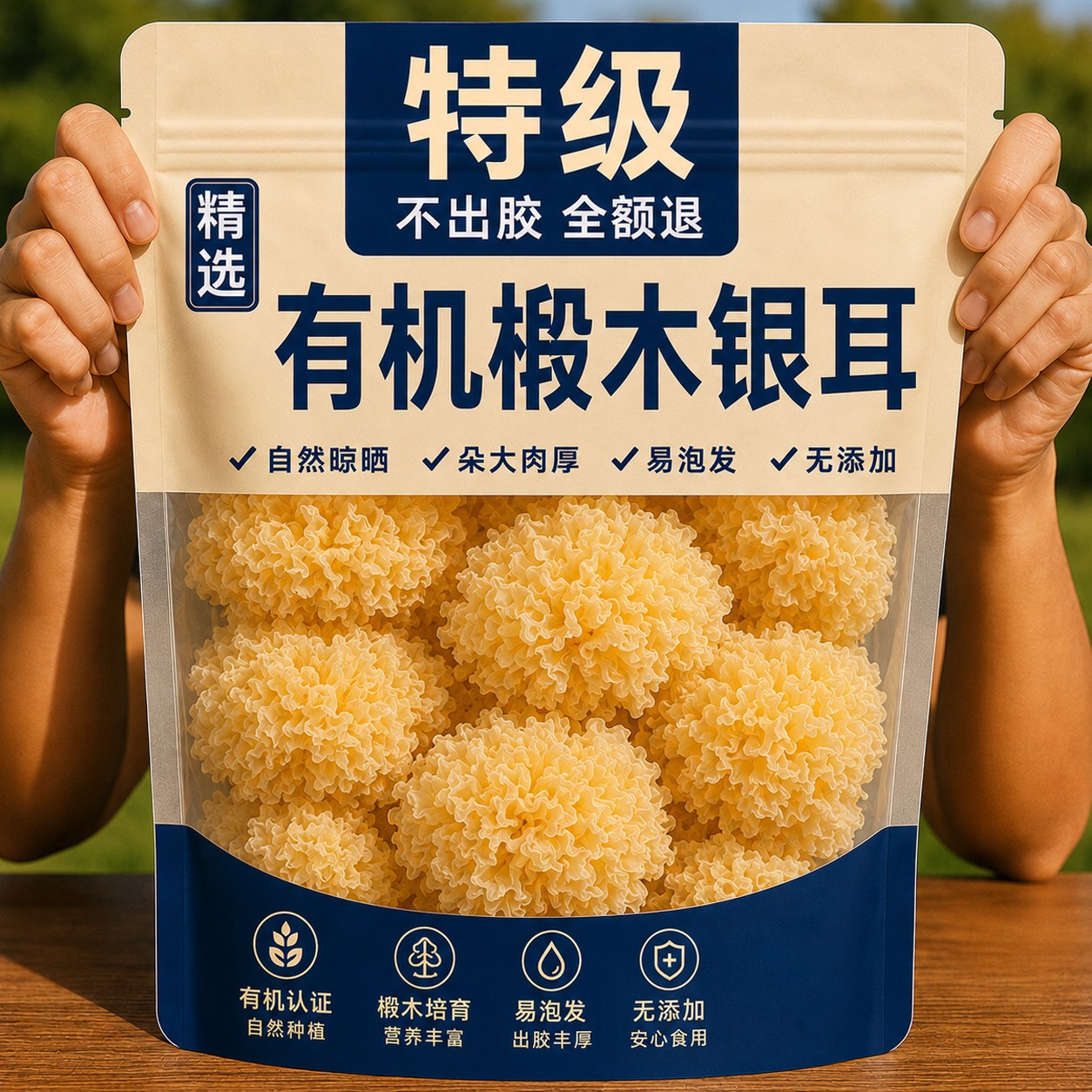 胖东来古田有机银耳干货无硫白木耳易出胶2026新货银耳羹图片