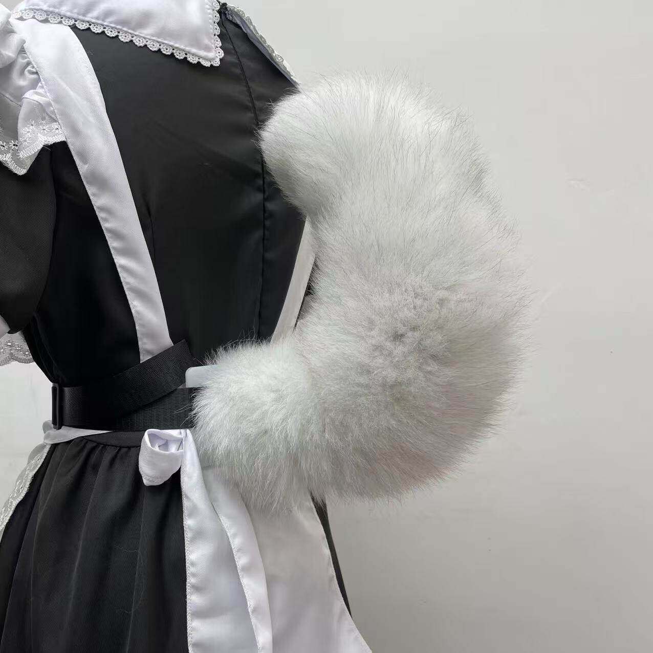 狐狸毛漫展cos兽尾彷电动