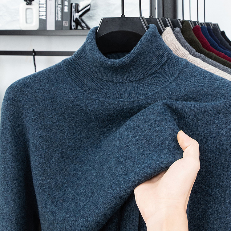 鹿王男装羊绒衫官方正品标准羊毛冬季休闲风中年针织衫/秋冬新款