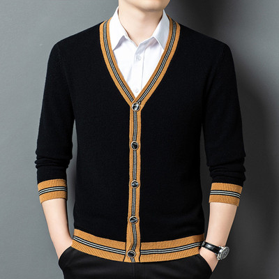 鹿王羊毛开衫2025新款保暖加厚