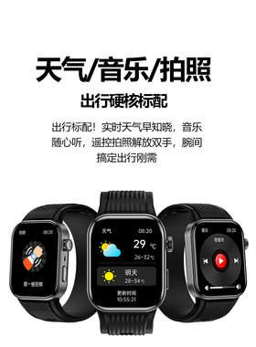 S191(HealthWear)气囊血压心率检测医疗级芯片蓝牙通话智能手表