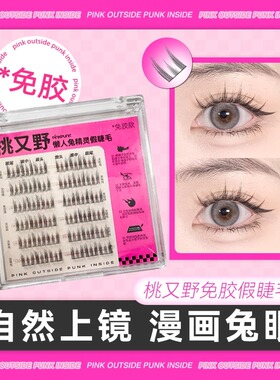 Arrebol/桃又野免胶假睫毛懒人小火苗太阳花小繁花细梗仿真假睫毛