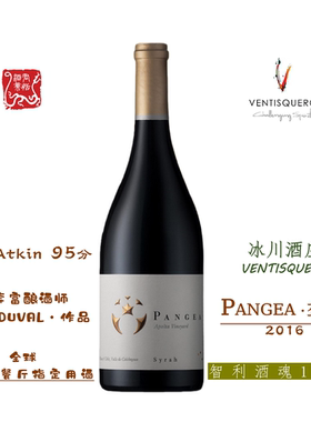 冰川酒庄PANGEA盘古红葡萄酒 智利酒魂108将 西拉酒王