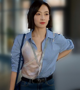 下一站是幸福宋茜贺繁星景甜同款 设计感小众吊带上衣 衣服条纹衬衫