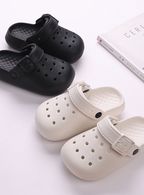 儿童拖鞋女童洞洞鞋2025防滑包头勃肯鞋室内男童亲子沙滩浴室凉拖