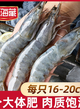 天海藏南美白虾1.65kg/盒40-45只左右 每只16-20cm海鲜水产大虾ZB