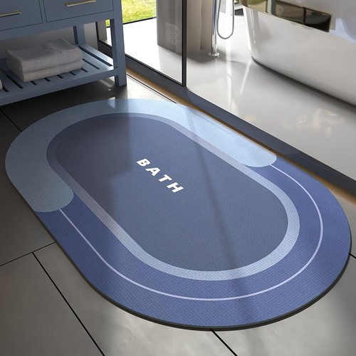 硅藻泥地垫浴室垫吸水脚垫厕所卫生间速干防滑进门垫地毯耐脏