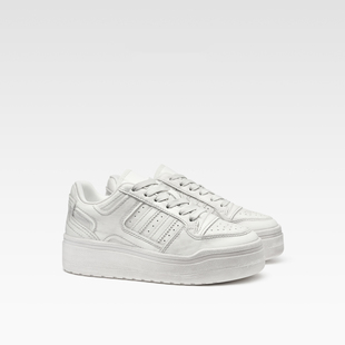 增高小白鞋 可可家 潮流街头风牛皮板鞋 韩系百搭脏脏鞋 2025冬新款