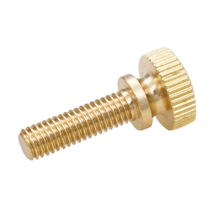 CZ五金黄铜高头滚花手拧螺丝双层台阶螺钉圆形大头调节螺栓M3M456