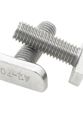 CZ五金304不锈钢不带齿铝型材光伏曹用螺栓方头螺丝T型螺栓23型M8