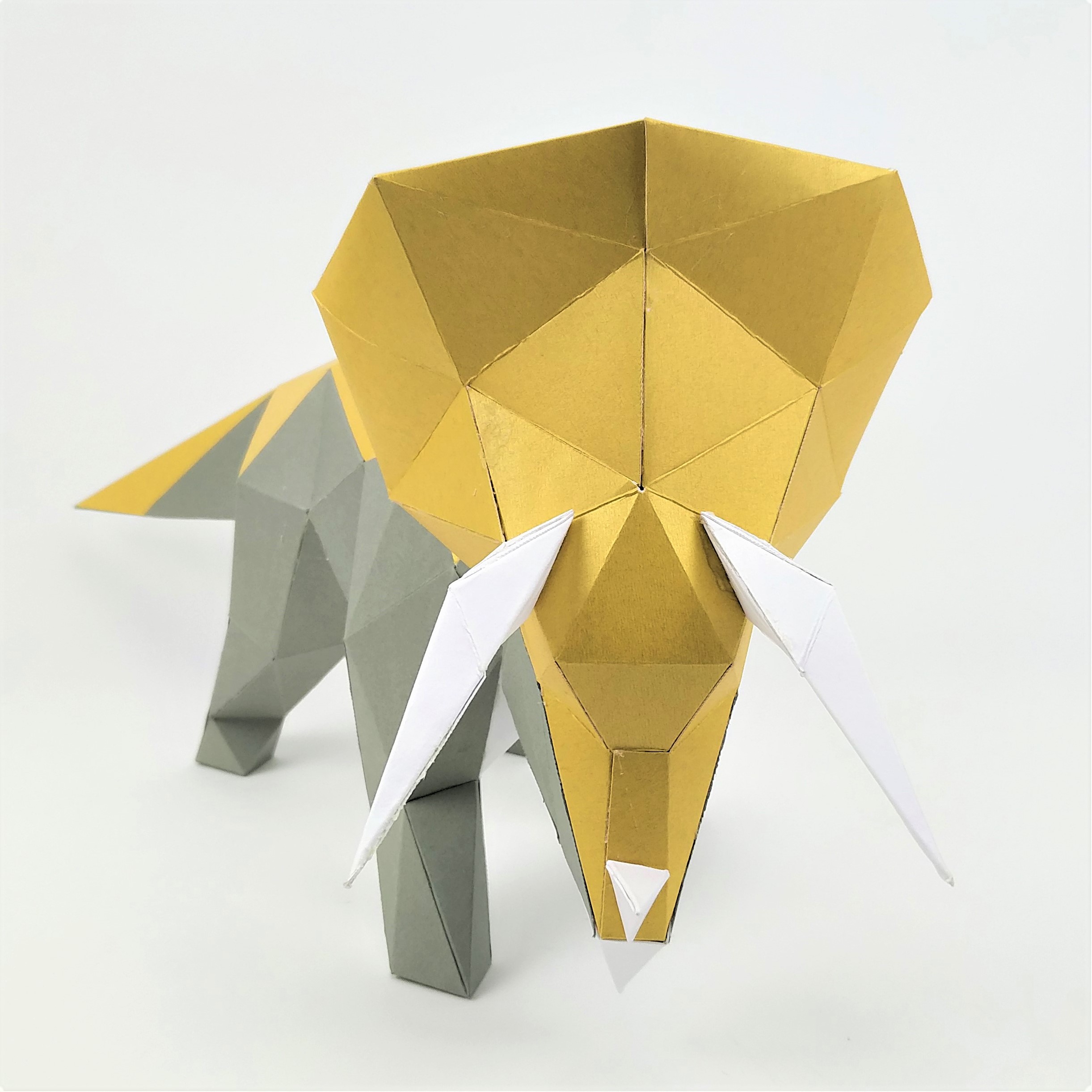 水哥联名设计手工创意恐龙纸模型diy材料包---三角龙