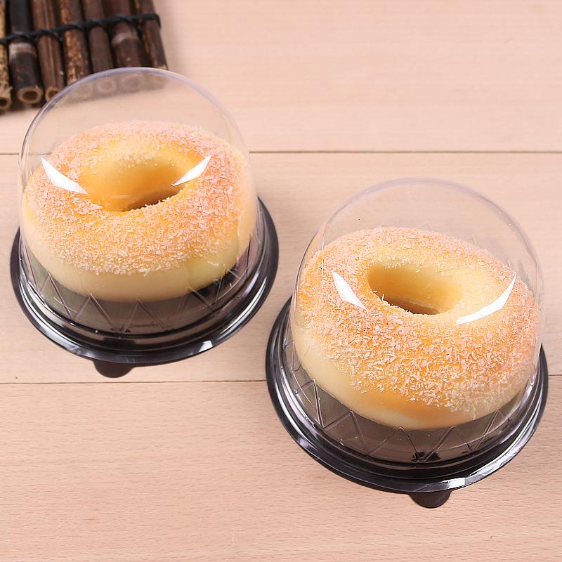 F057 乳酪圆形透明蛋糕盒儿童西点盒慕斯蛋糕盒烘焙吸塑包装盒