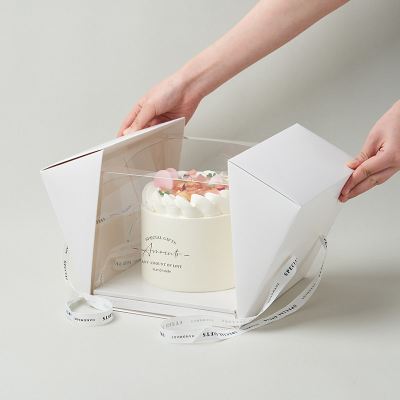 蛋糕包装盒birthday cake packing box hand - held tiramisu box