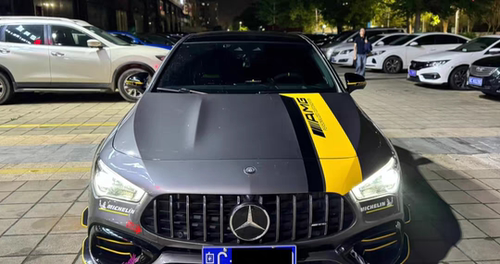 奔驰AMGCLA45 AMG车贴拉花CLA45 AMG改装车身贴纸装饰贴画