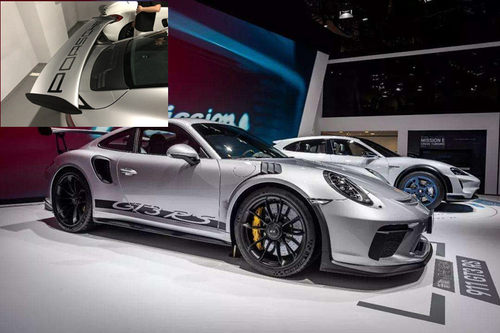 保时捷GT3 RS侧裙拉花改装车贴纸 911 GT2拉花个性贴尾翼装饰贴